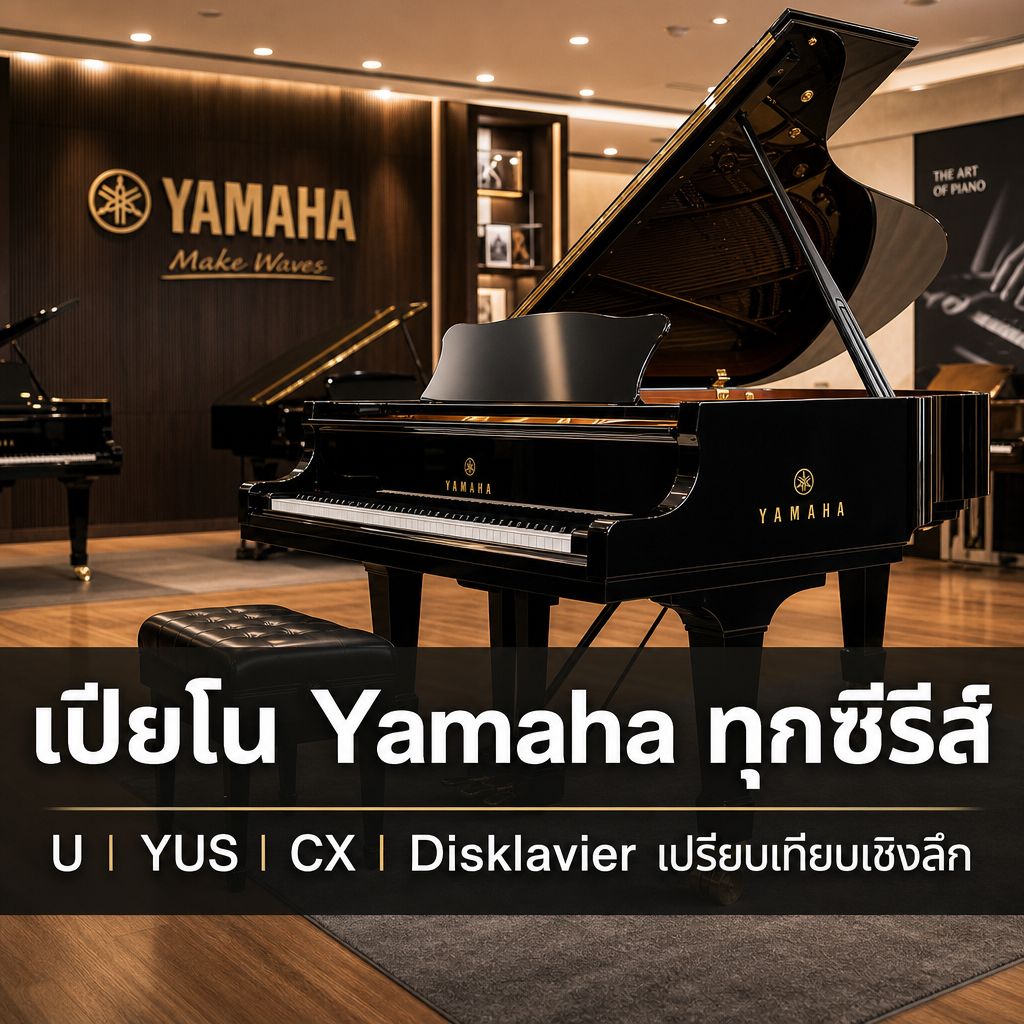 เปียโน Yamaha ทุกซีรีส์: เปรียบเทียบ U, YUS, CX และ Disklavier เพื่อช่วยตัดสินใจซื้อ